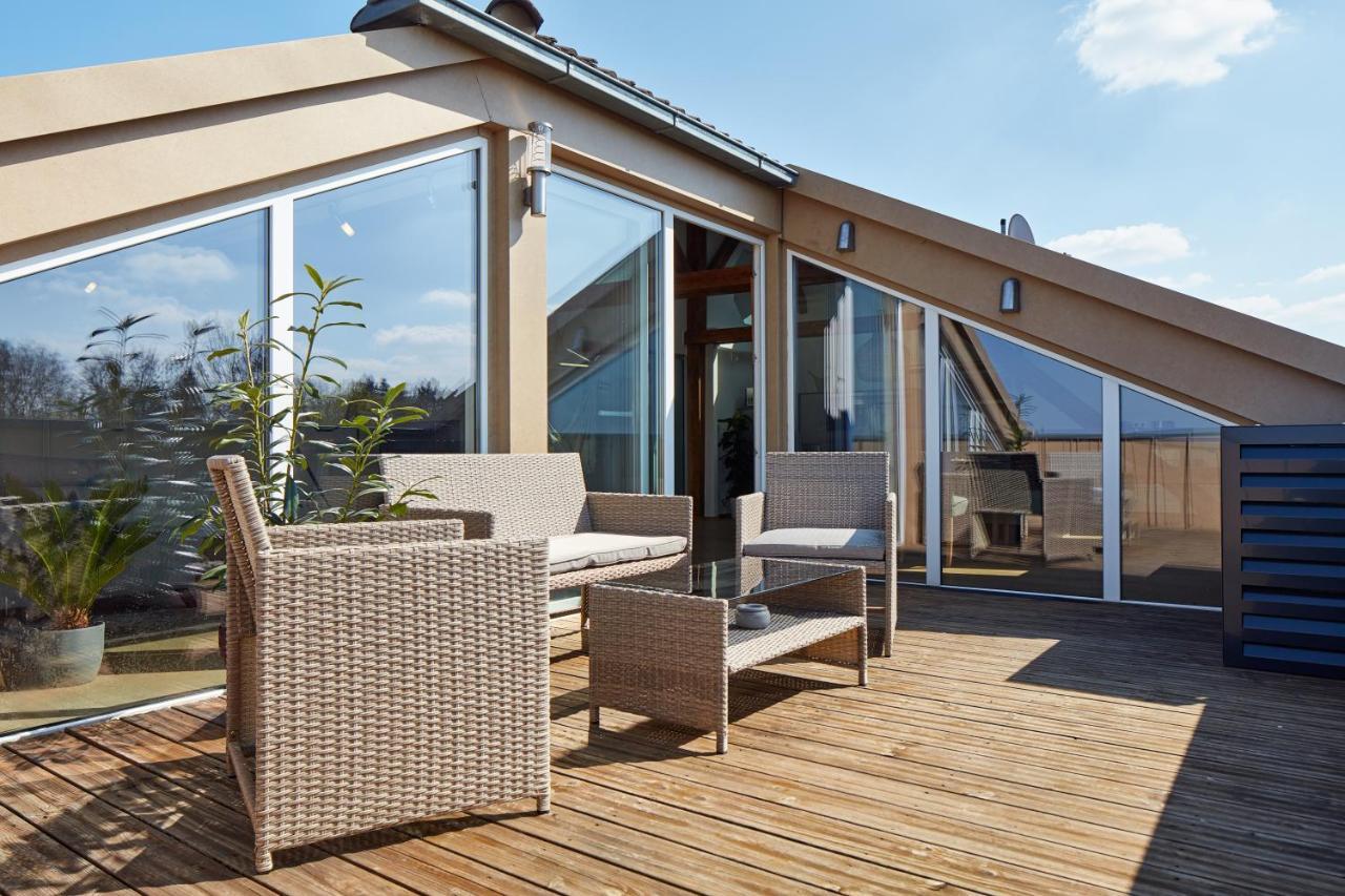 ⸨⸩ Sunset Penthouse: Messe - Siemens - Db - Man ⸨⸩ Apartment Nuremberg Bagian luar foto