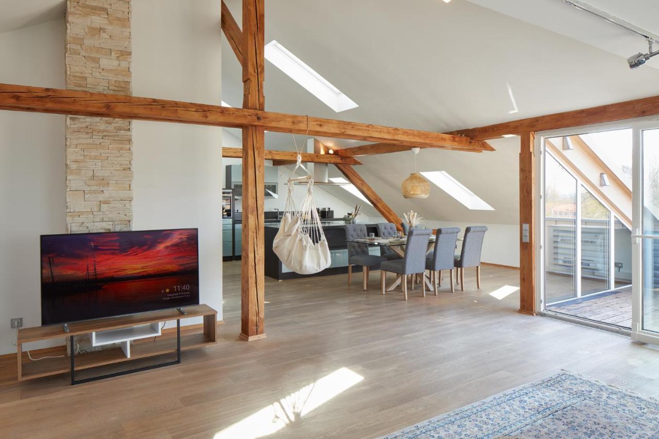 ⸨⸩ Sunset Penthouse: Messe - Siemens - Db - Man ⸨⸩ Apartment Nuremberg Bagian luar foto