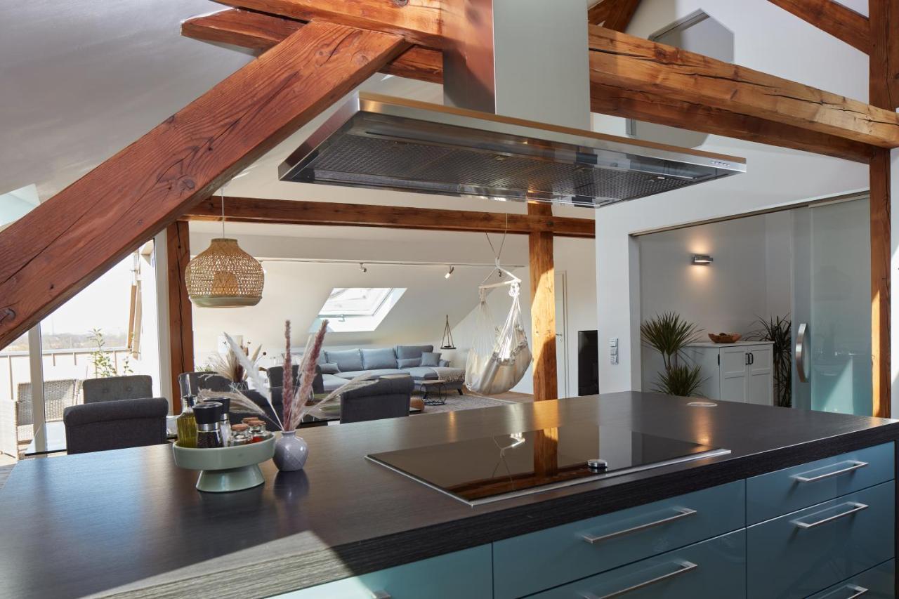 ⸨⸩ Sunset Penthouse: Messe - Siemens - Db - Man ⸨⸩ Apartment Nuremberg Bagian luar foto