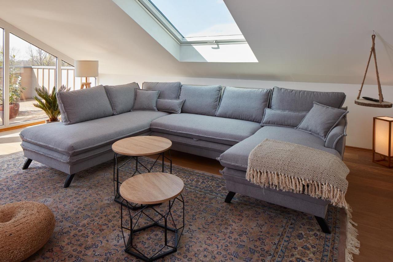 ⸨⸩ Sunset Penthouse: Messe - Siemens - Db - Man ⸨⸩ Apartment Nuremberg Bagian luar foto